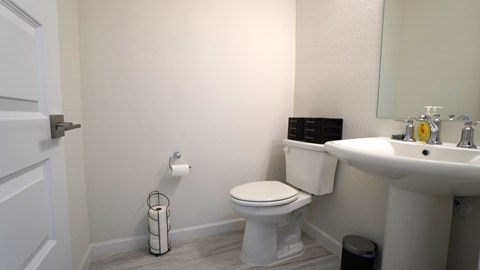 a small bathroom with a toilet and a sink