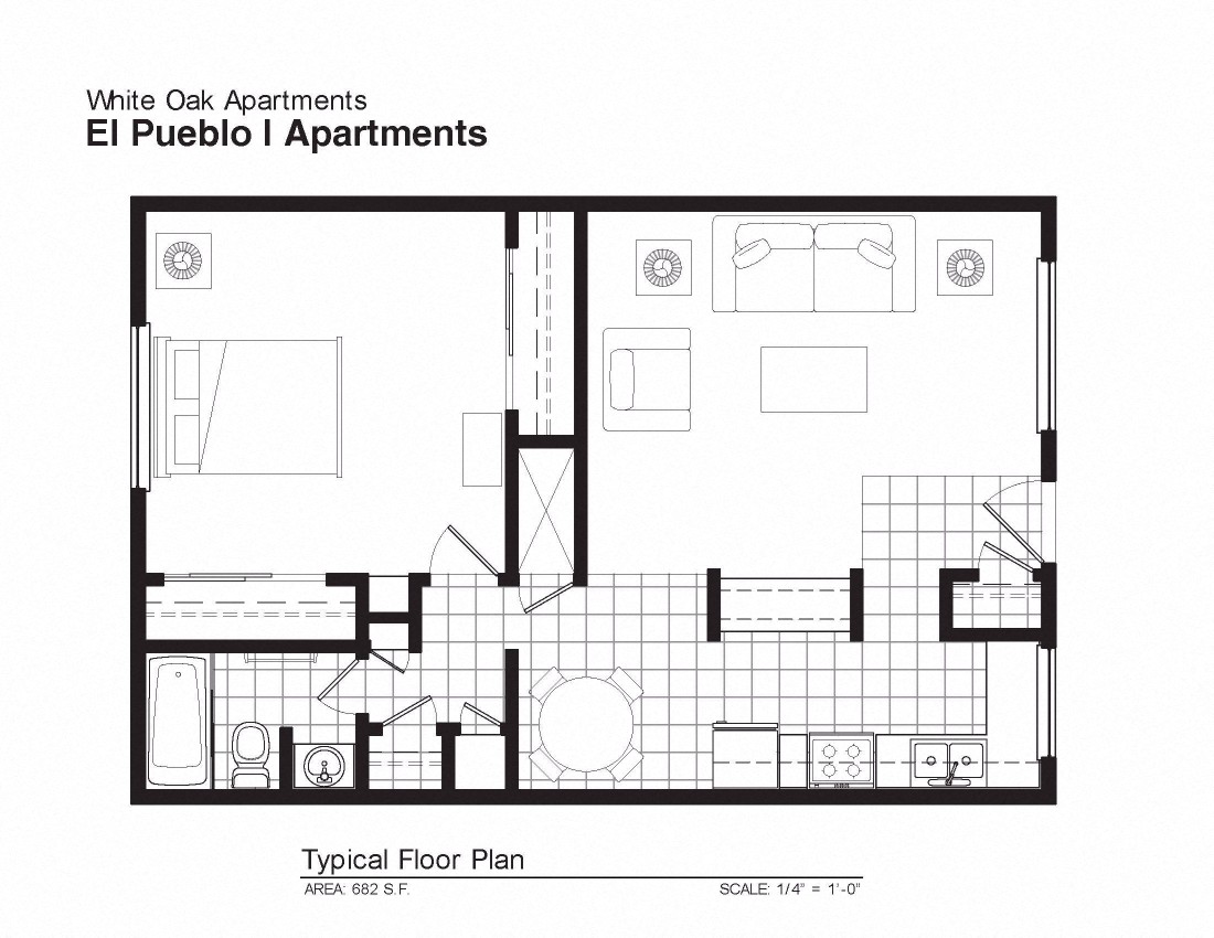 Image of apartment floor plan layout