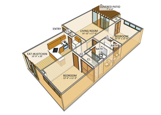 Two-bedroom, Two-full Bath apartments in Amherst New York – Ask for a Tour - Pet Friendly