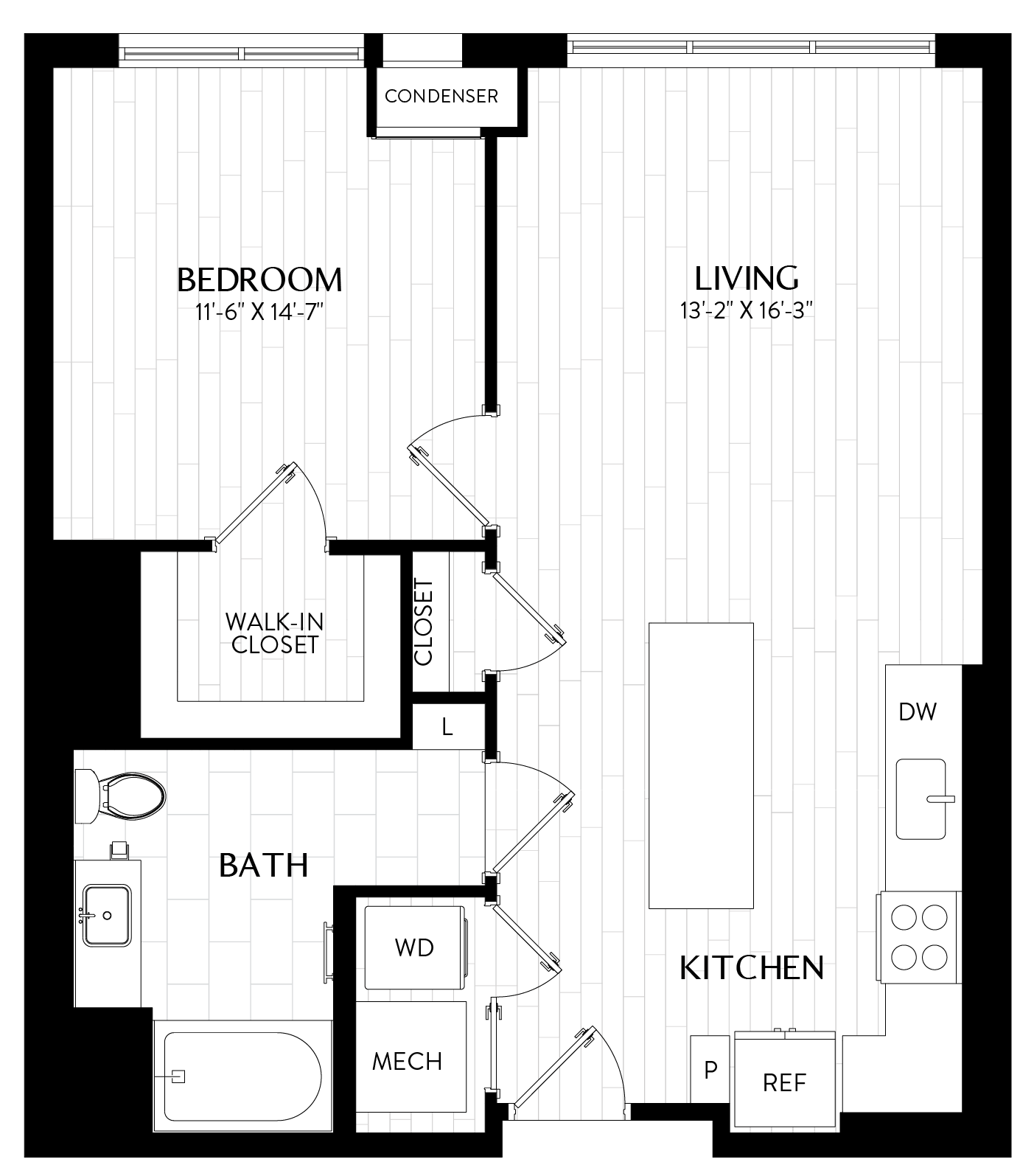 1 Bed/1 Bath-A5M2