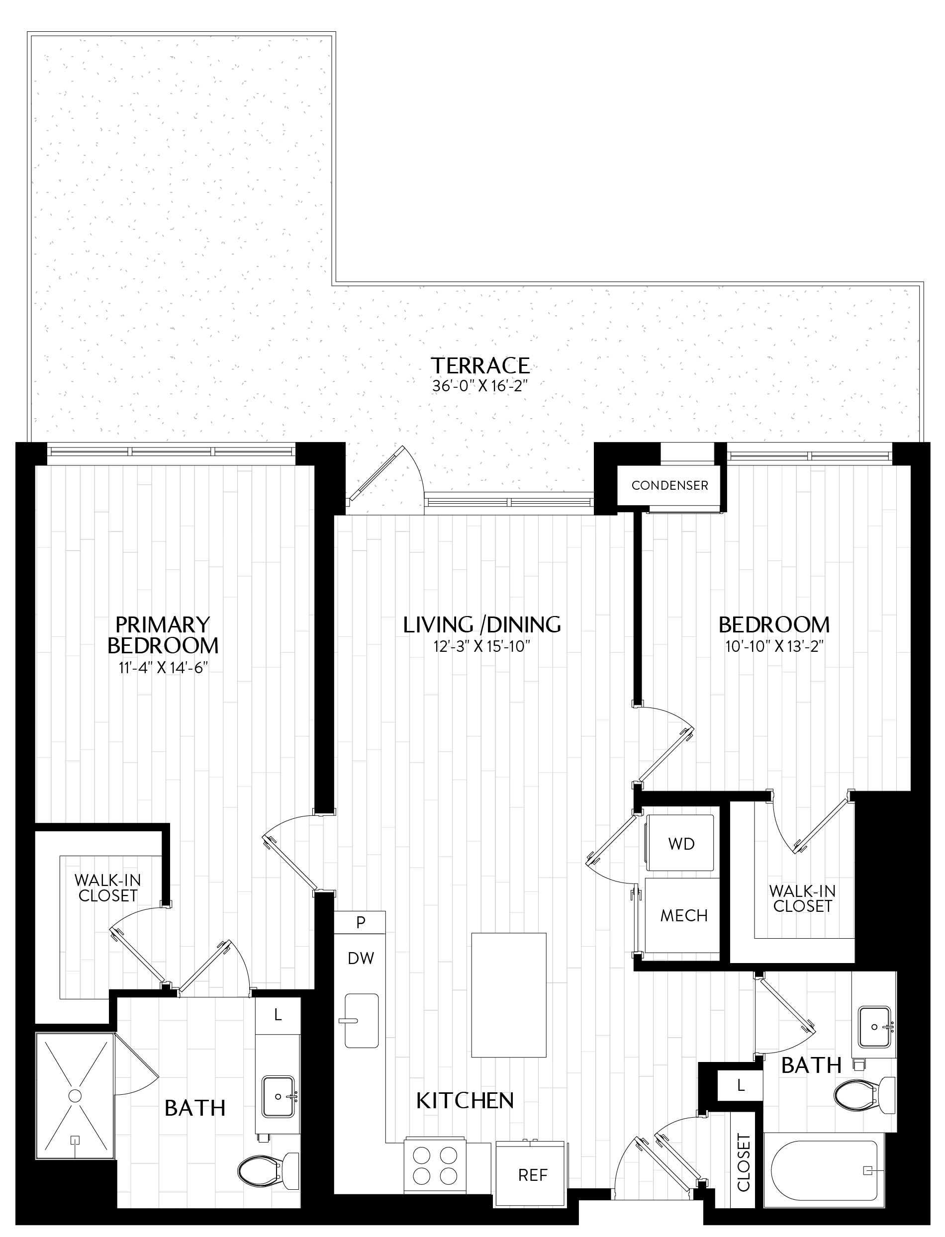 2 Bed/2 Bath-B2M6