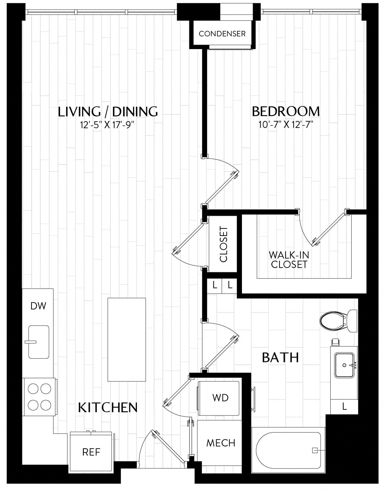 1 Bed/1 Bath-A2M5