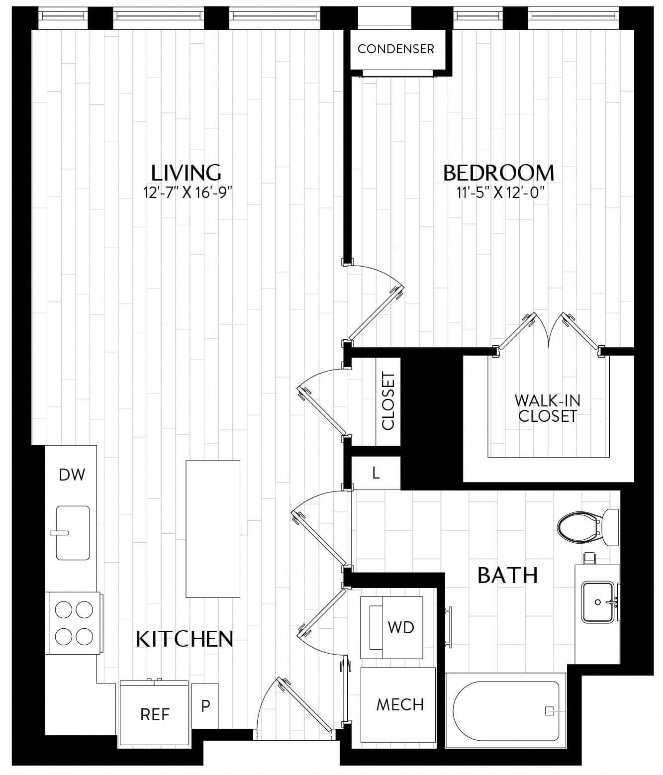 1 Bed/1 Bath-A4M1