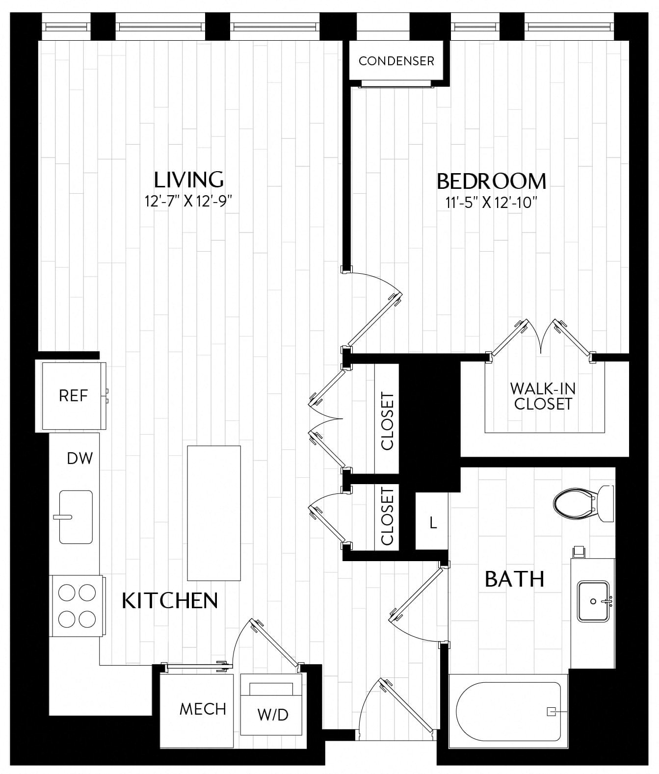 1 Bed/1 Bath-A4M4