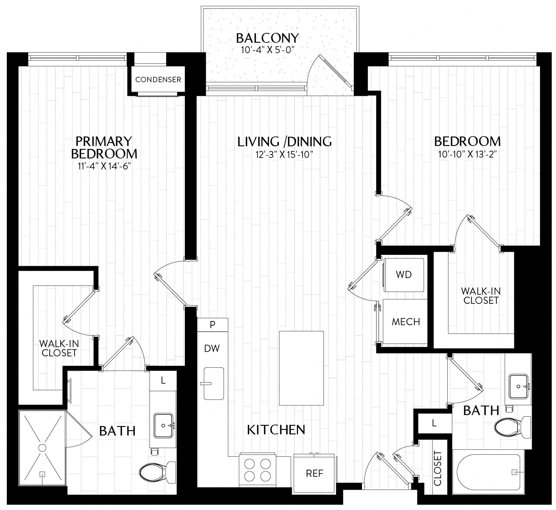 2 Bed/2 Bath-B2M7