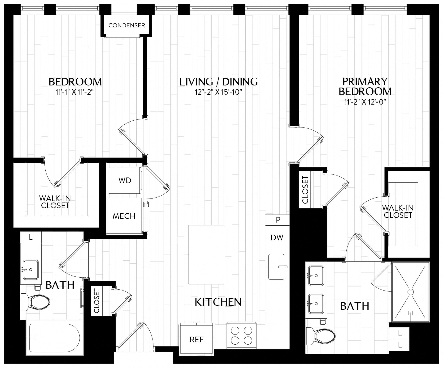 2 Bed/2 Bath-B3M1