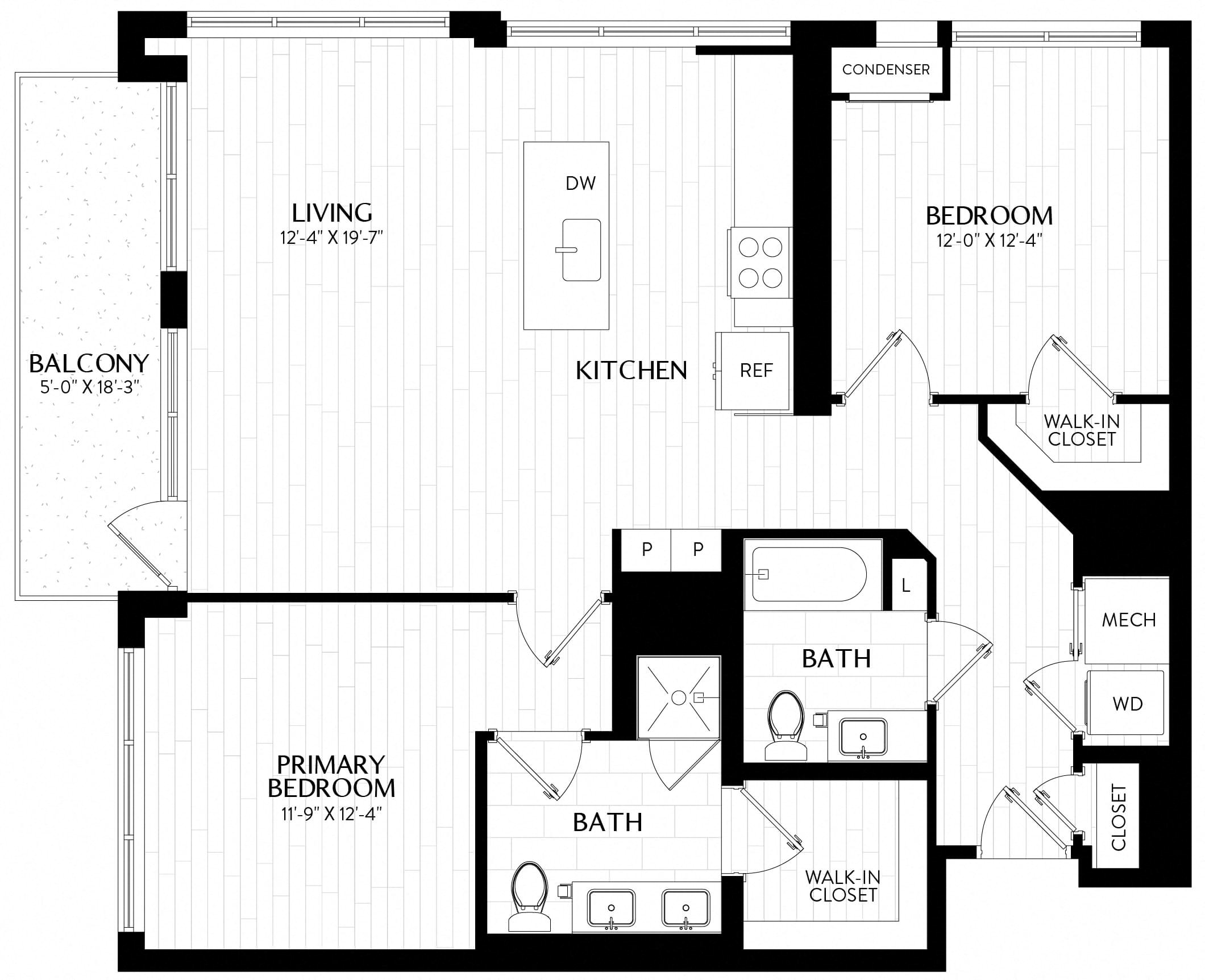 2 Bed/2 Bath-B6