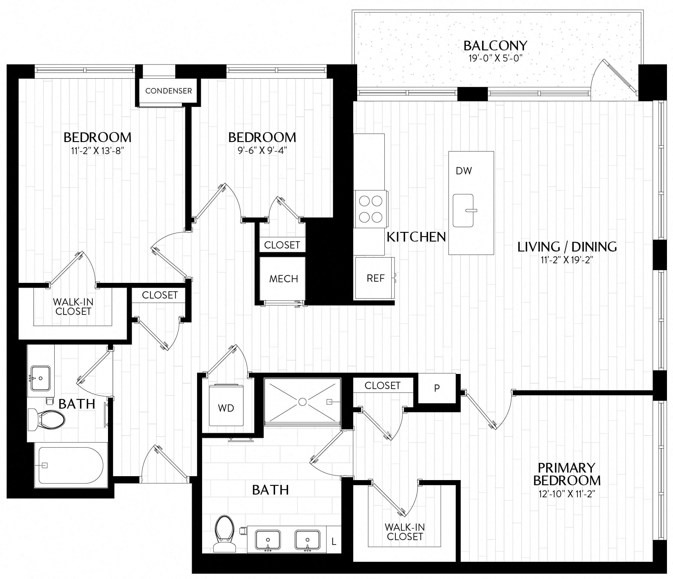 3 Bed/2 Bath-D2