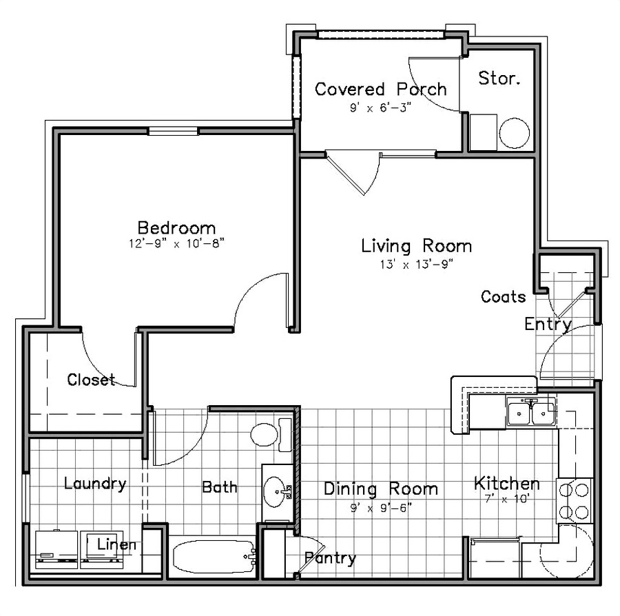 1 Bedroom - Garden