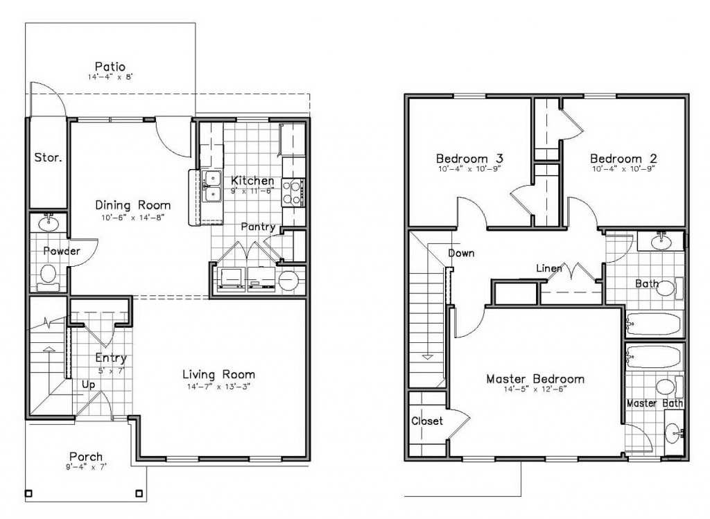 3 Bedroom - Townhouse