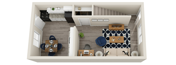 2 Bedrooms, 1 Bathroom