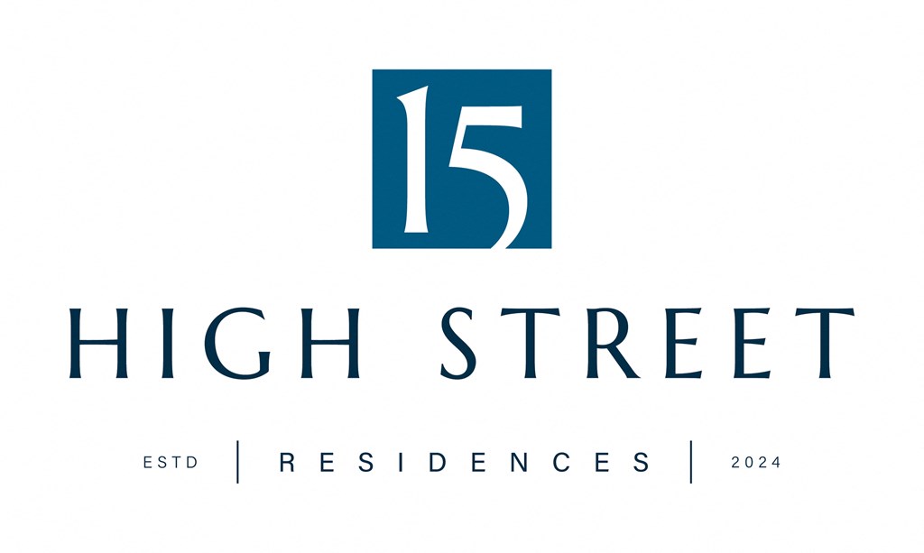 the logo for 15 high street on a white background