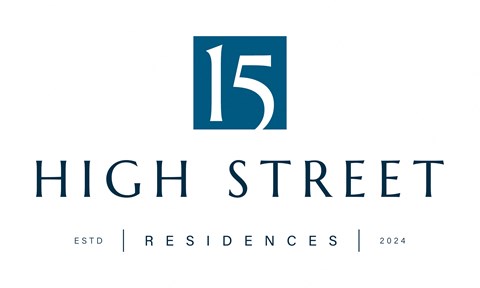 the logo for 15 high street on a white background