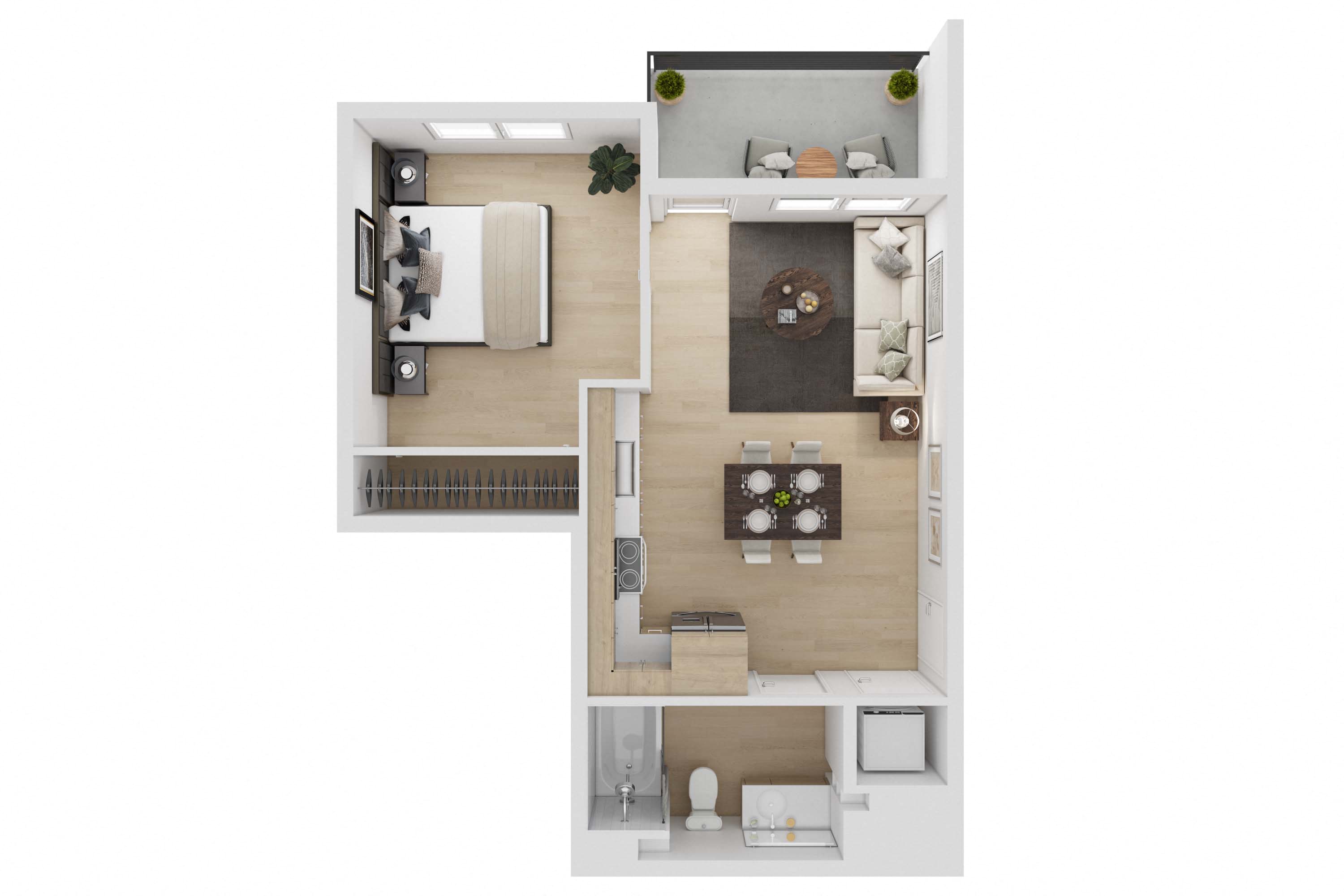1 bedroom 1 bathroom