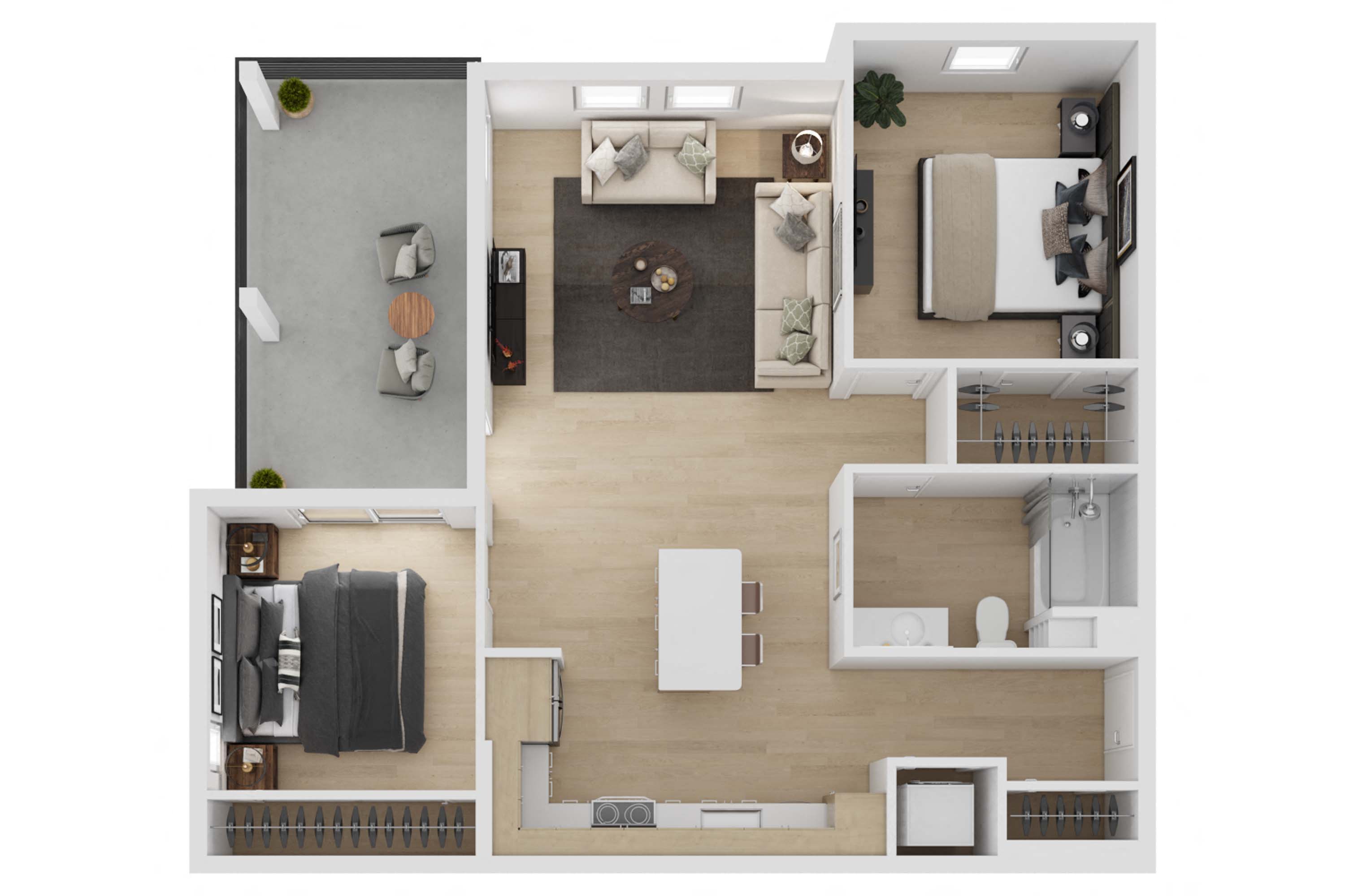 2 bedroom 1 bathroom