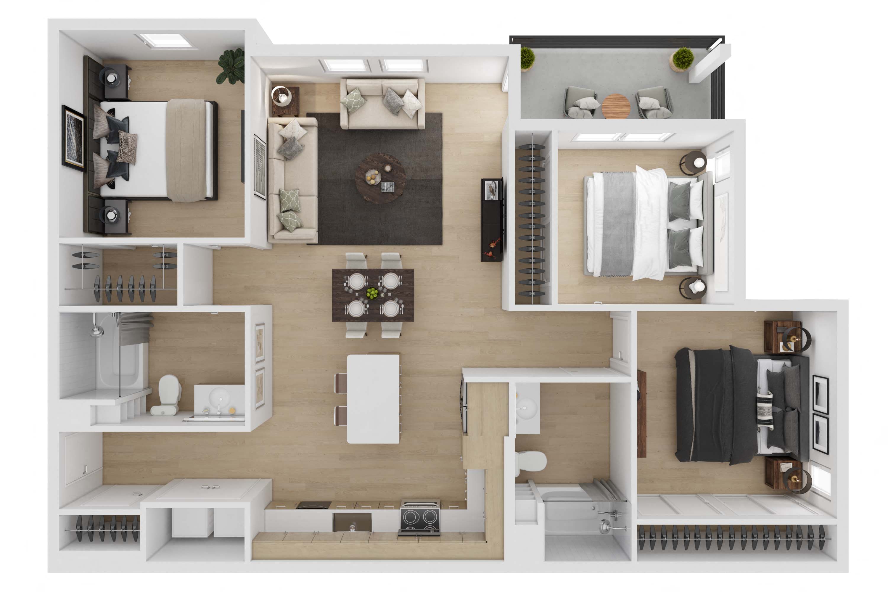 3 bedroom 2 bathroom