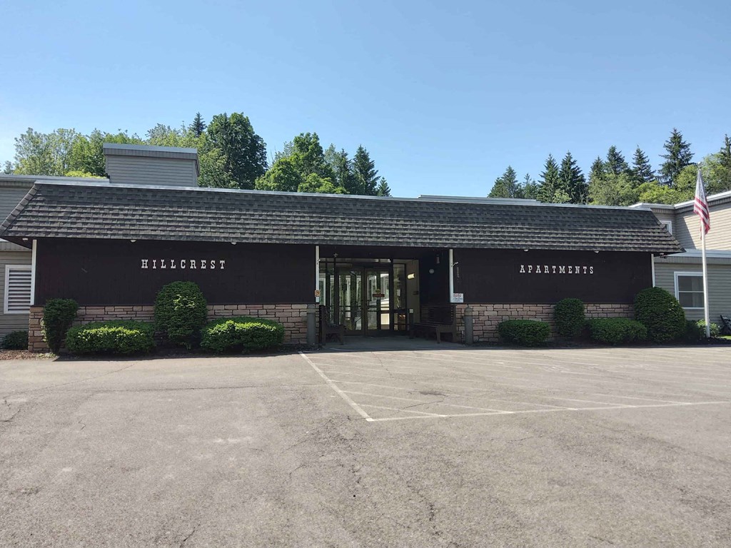 the front of our building from the parking lot