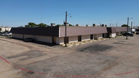 the front of the building from the parking lot