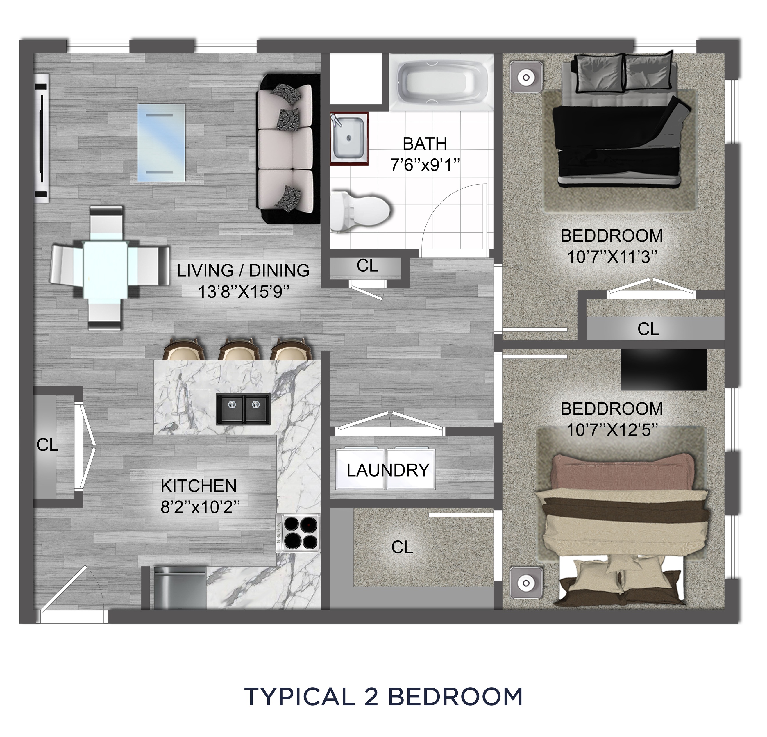 2 Bedroom
