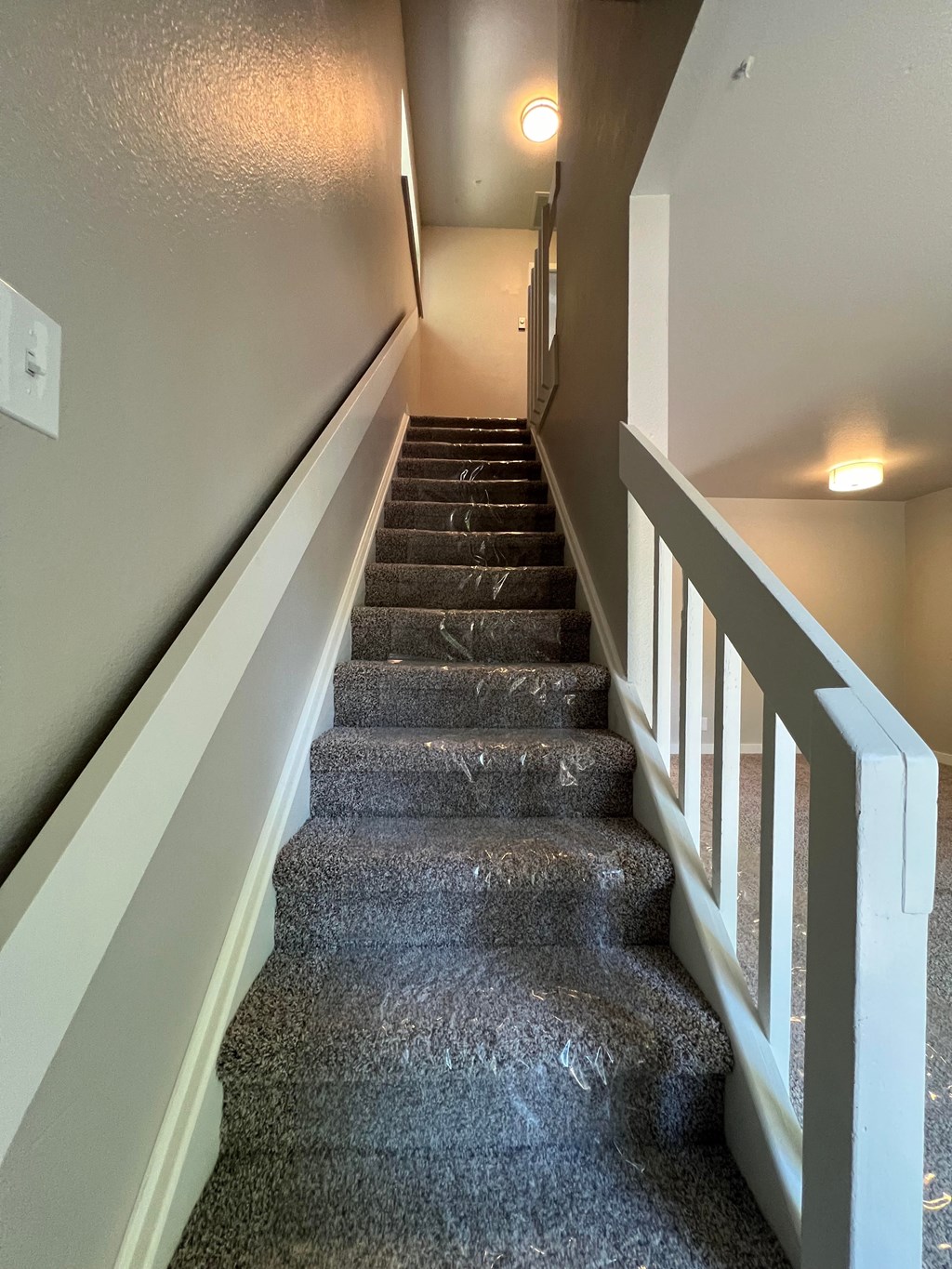 the stairway up to the 2nd floor