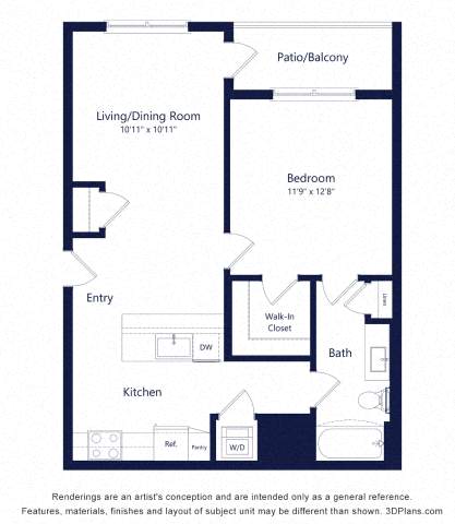 A1 Floor Plan at The Dorsey by Alta, Villa Rica, GA