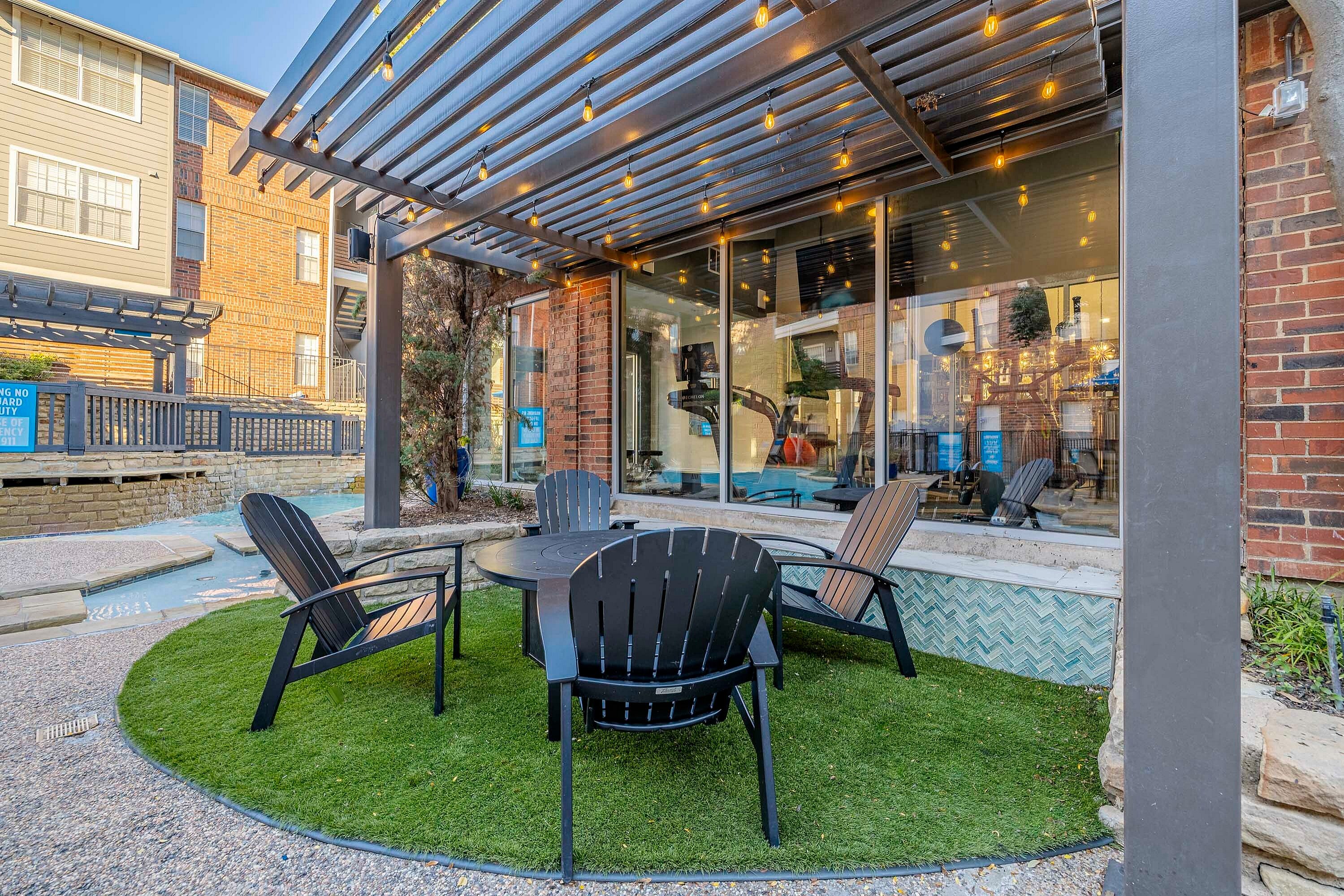 a living room with couches and a coffee table