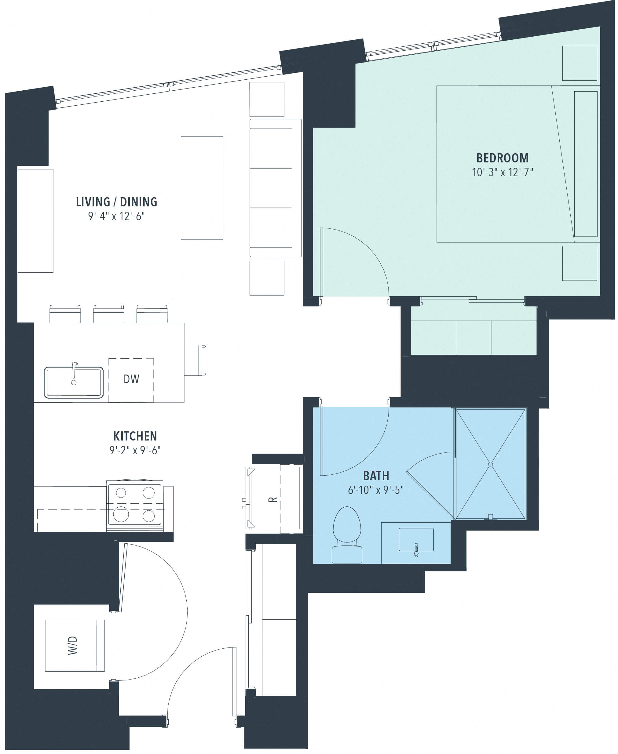 1 Bed/1 Bath-a10a