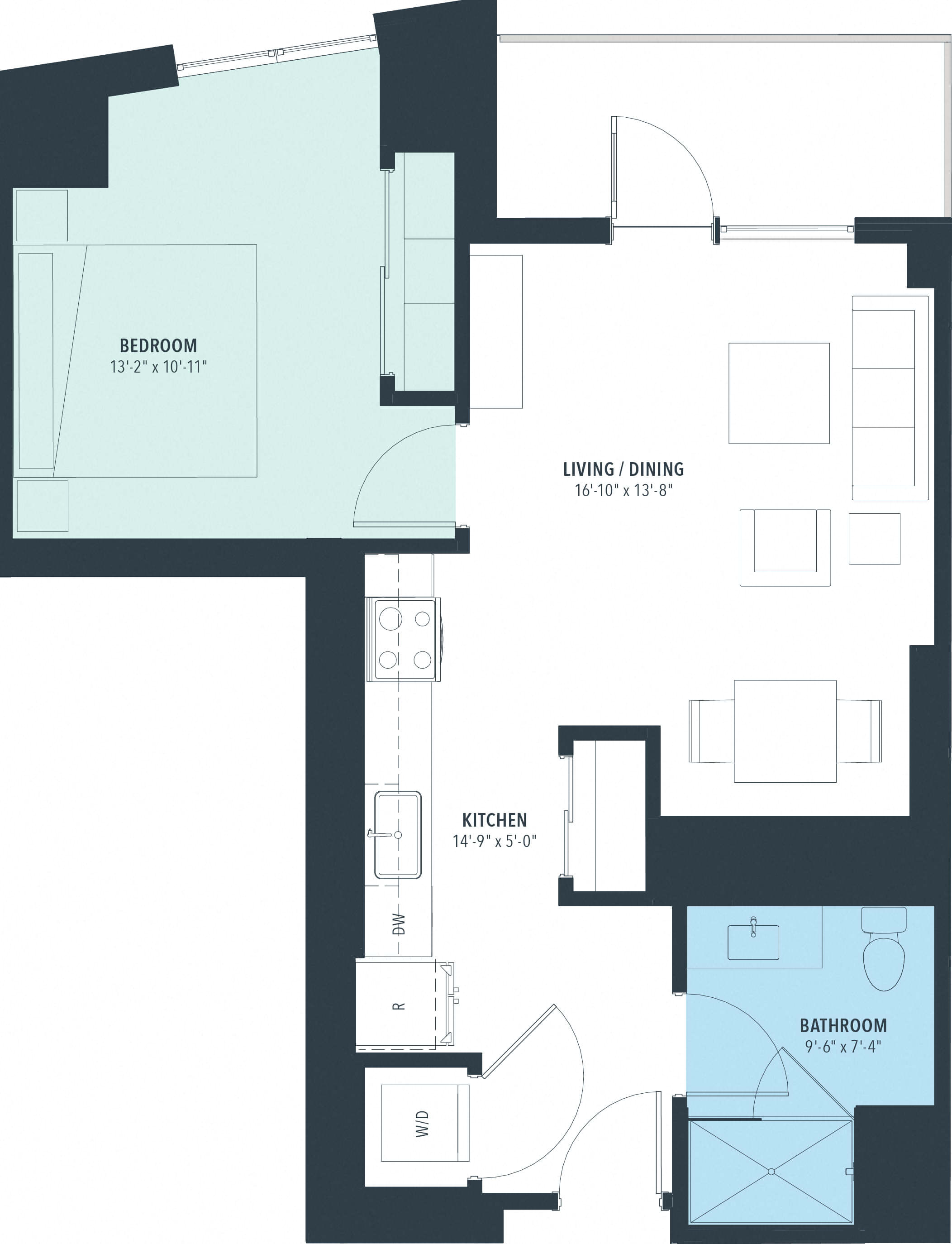 1 Bed/1 Bath-a10h