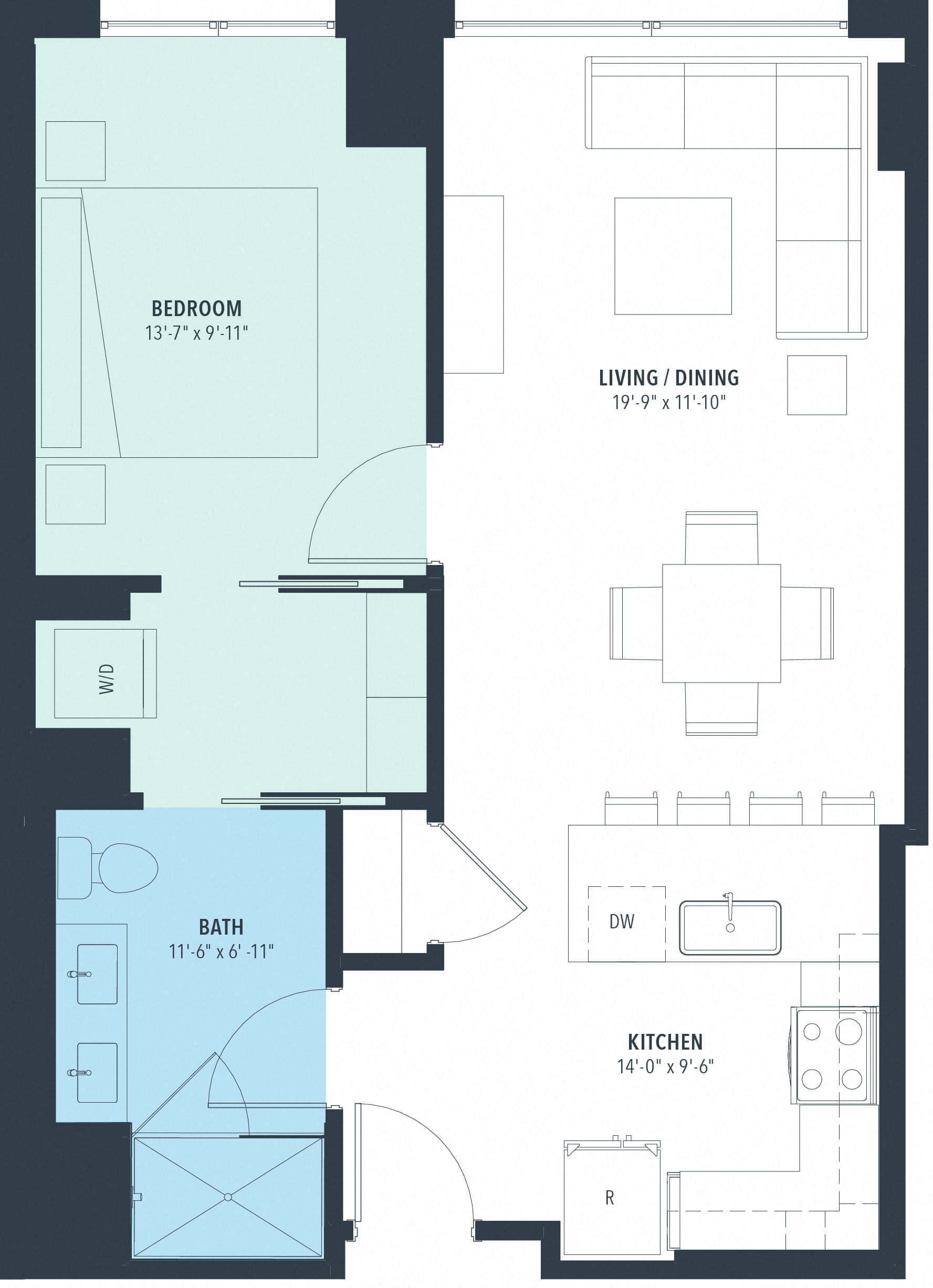 1 Bed/1 Bath-a10j