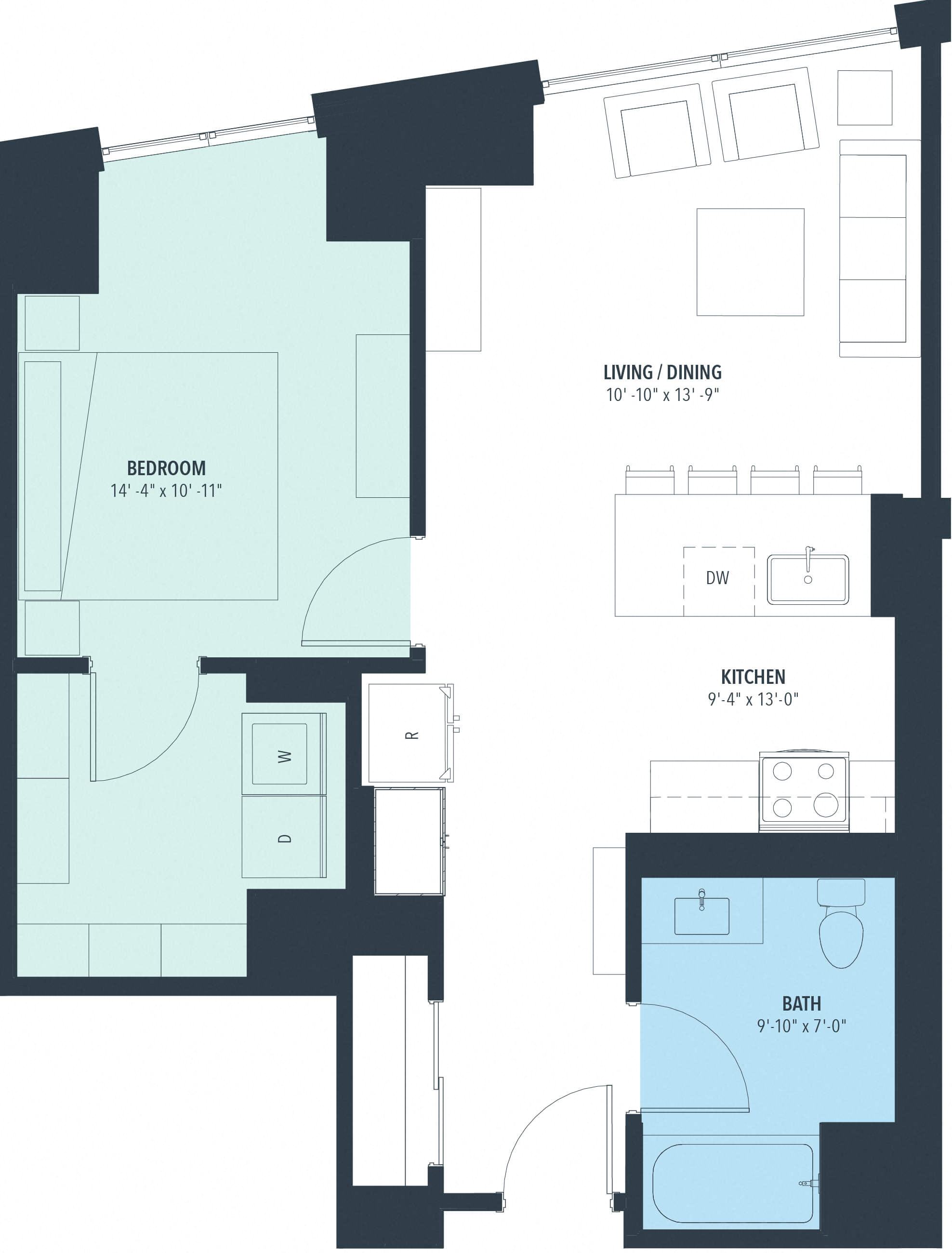 1 Bed/1 Bath-a10m