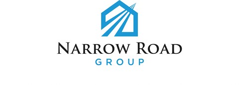 the logo of narrow road group with the company name