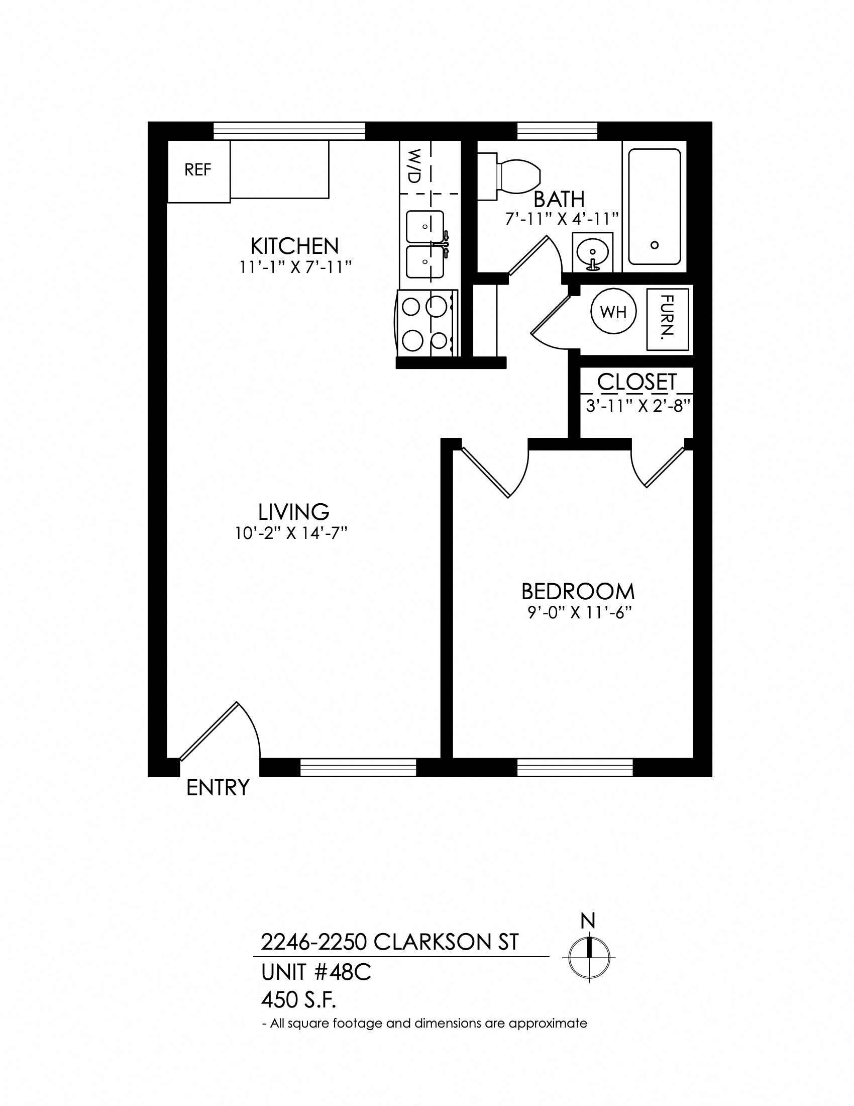 1 Bed 1 Bath