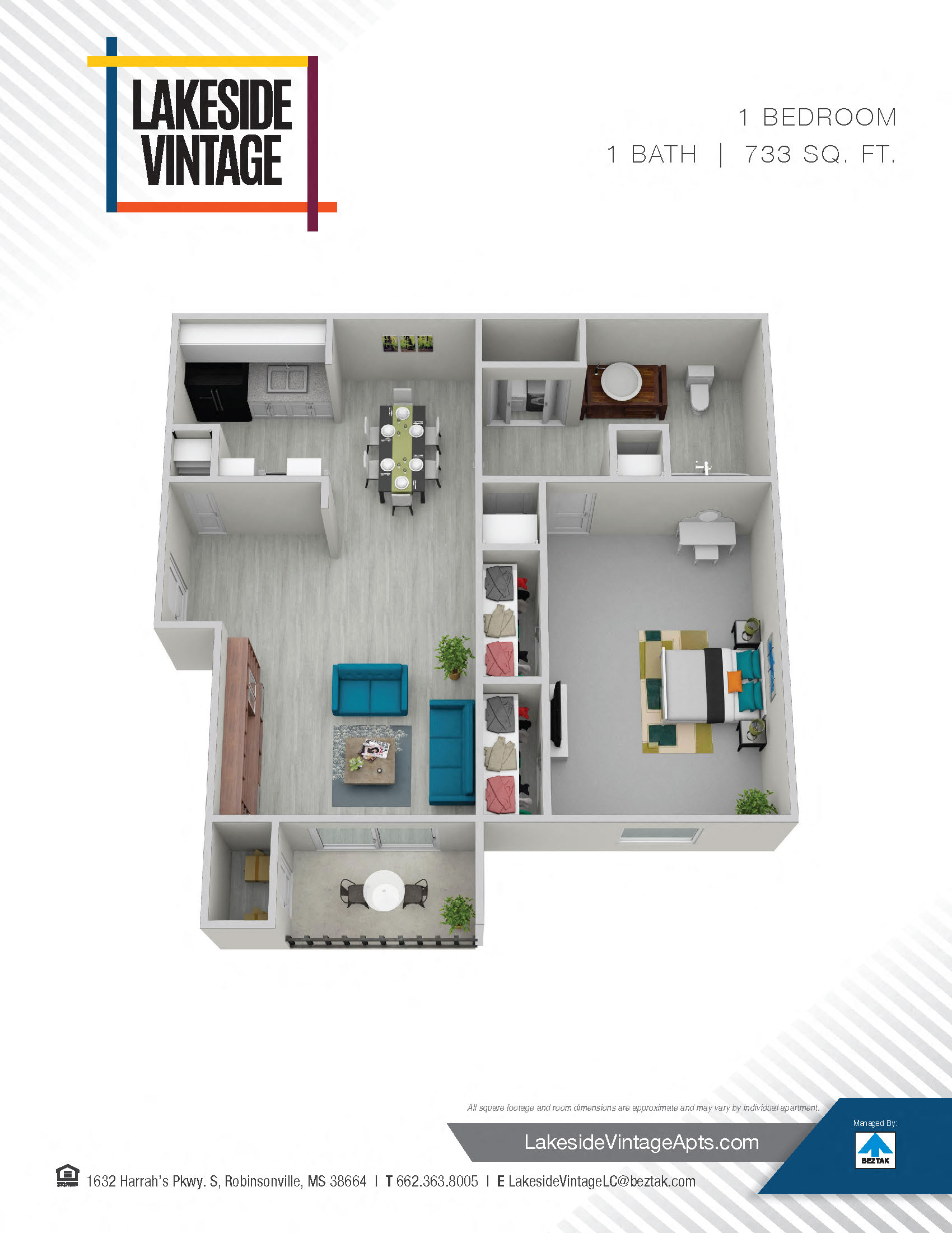 Renovated 1 Bedroom 1 Bath