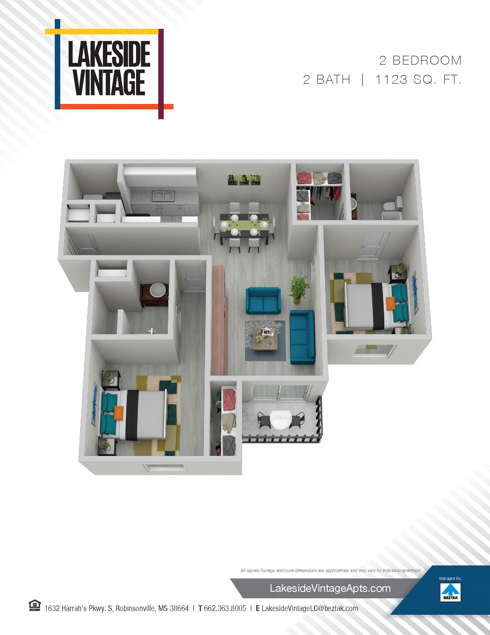 Renovated 2 Bedroom 2 Bath