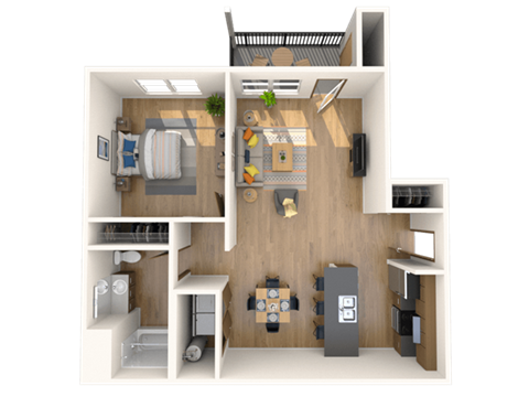 Black Iron Apartments 1 bedroom