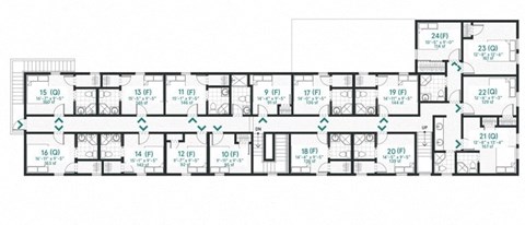 the plan of the ground floor of the building