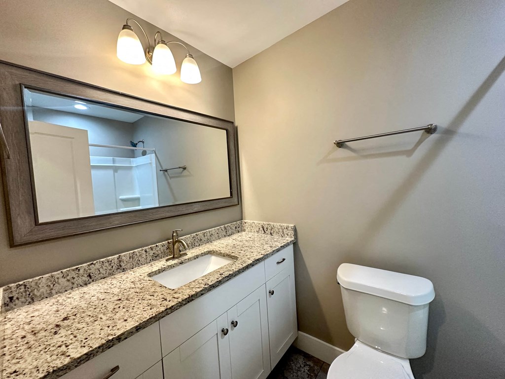 a bathroom with a toilet and a sink