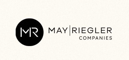 a black and white logo with the words may register companies