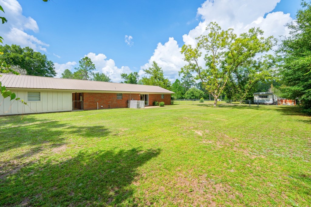 a large yard in front of a house