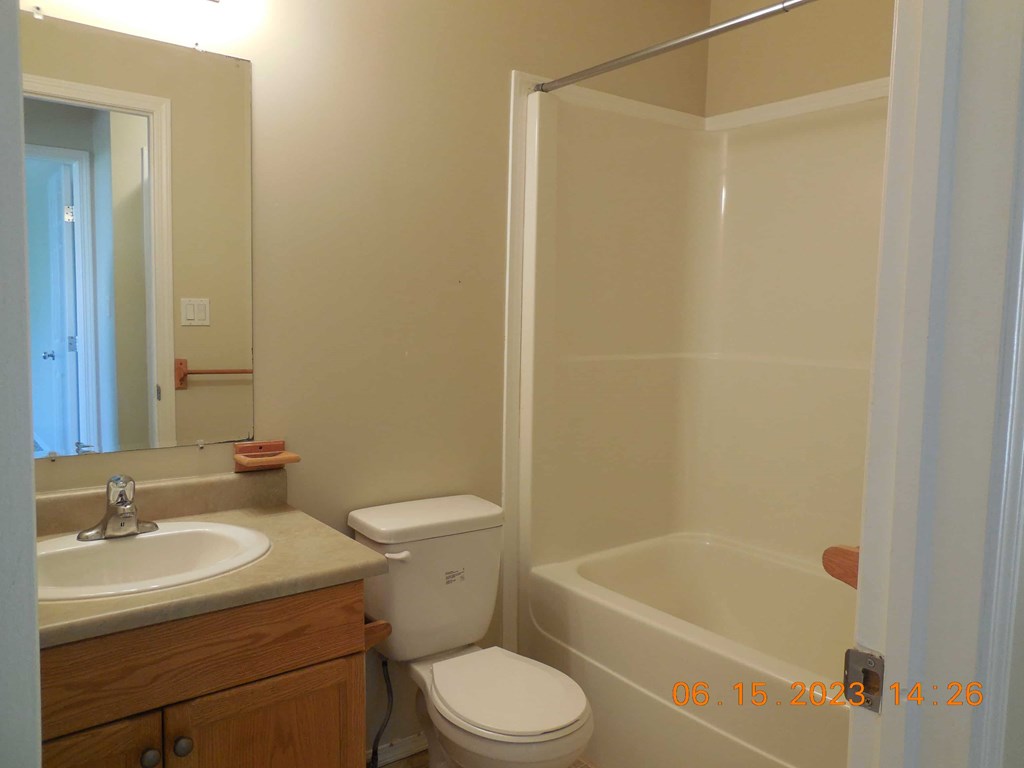 a bathroom with a sink toilet and a shower