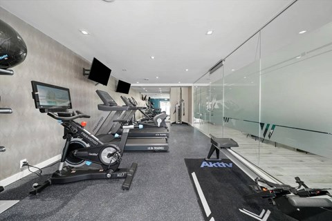 Fitness Center at Whitcomb Terrace Apartments, Indiana, 46410