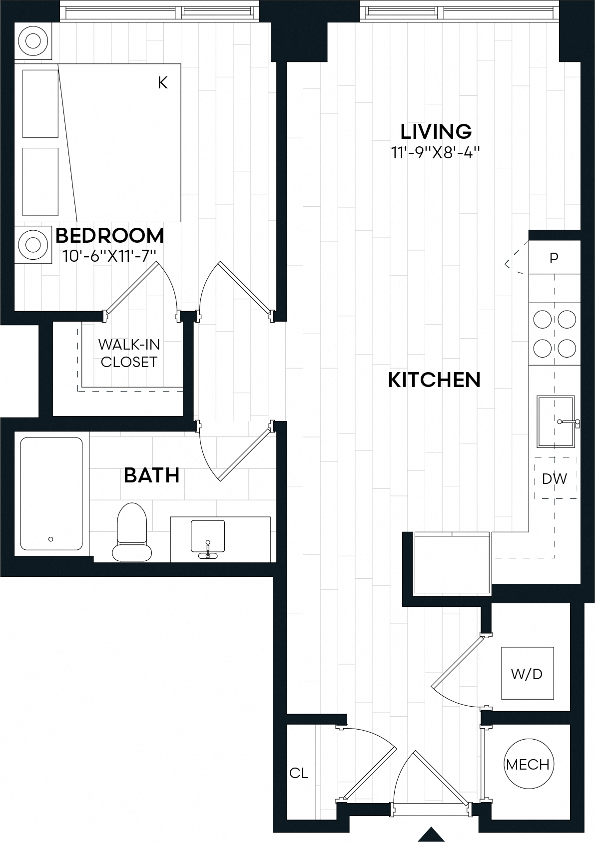 1 Bed/1 Bath-1B1
