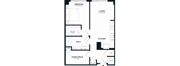 1 Bed/1 Bath Den-1B3