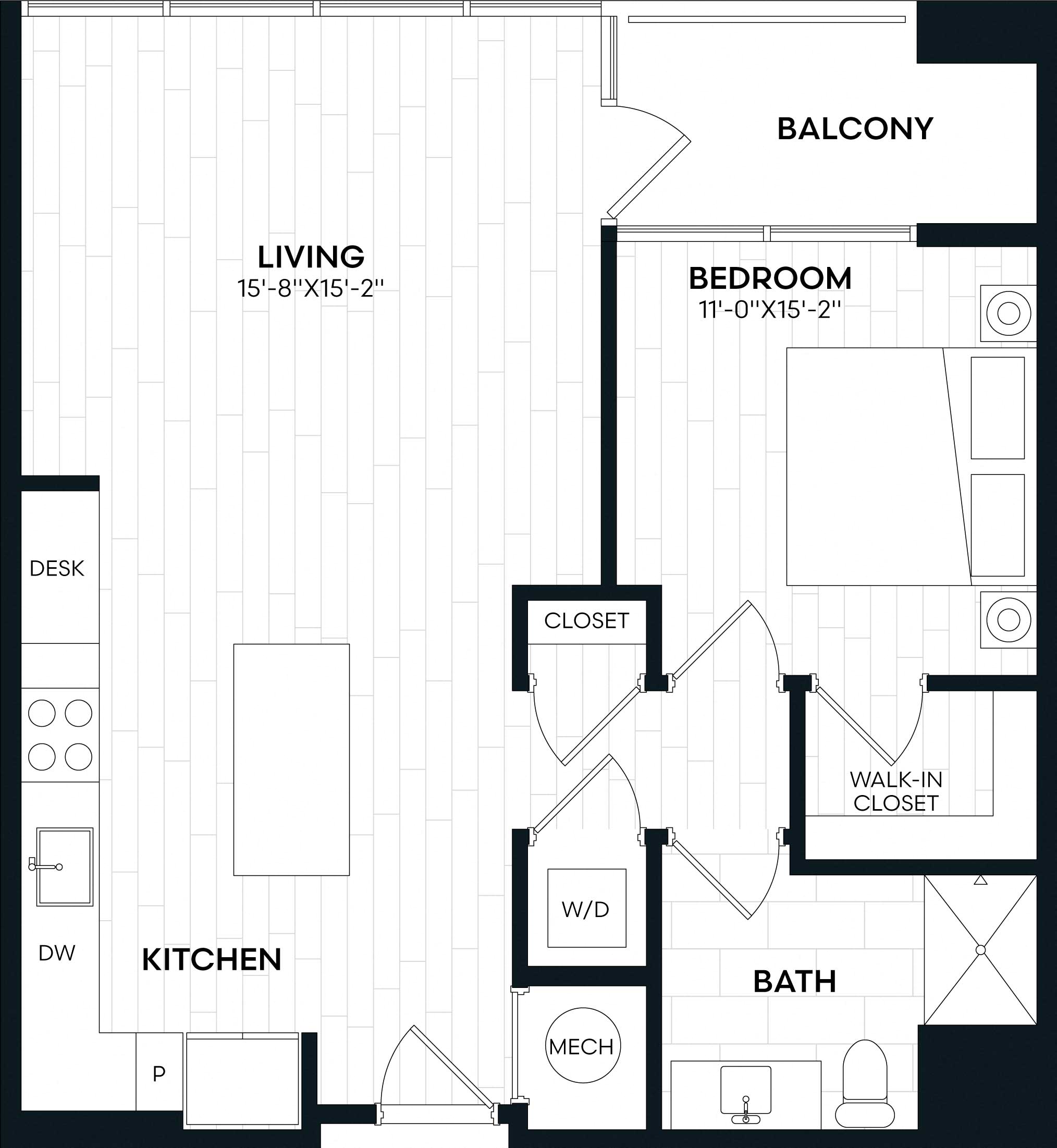 1 Bed/1 Bath-1k2 ALT
