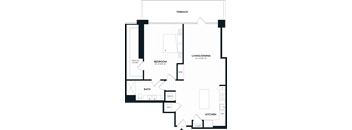1 Bed/1 Bath-1Q1