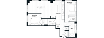 2 Bed/2 Bath-2A1