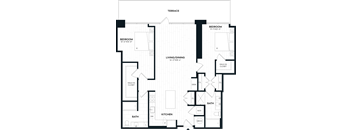 2 Bed/2 Bath-2K1
