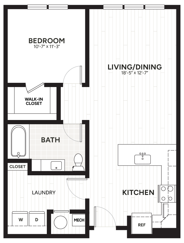 1 Bed/1 Bath-A4-A