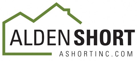 A logo with the text "ALDEN SHORT" and a website address "A SHORTINC.COM".