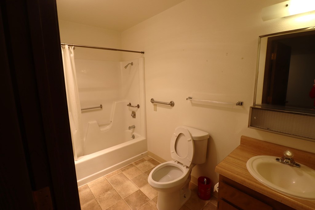 a bathroom with a toilet and a sink and a shower